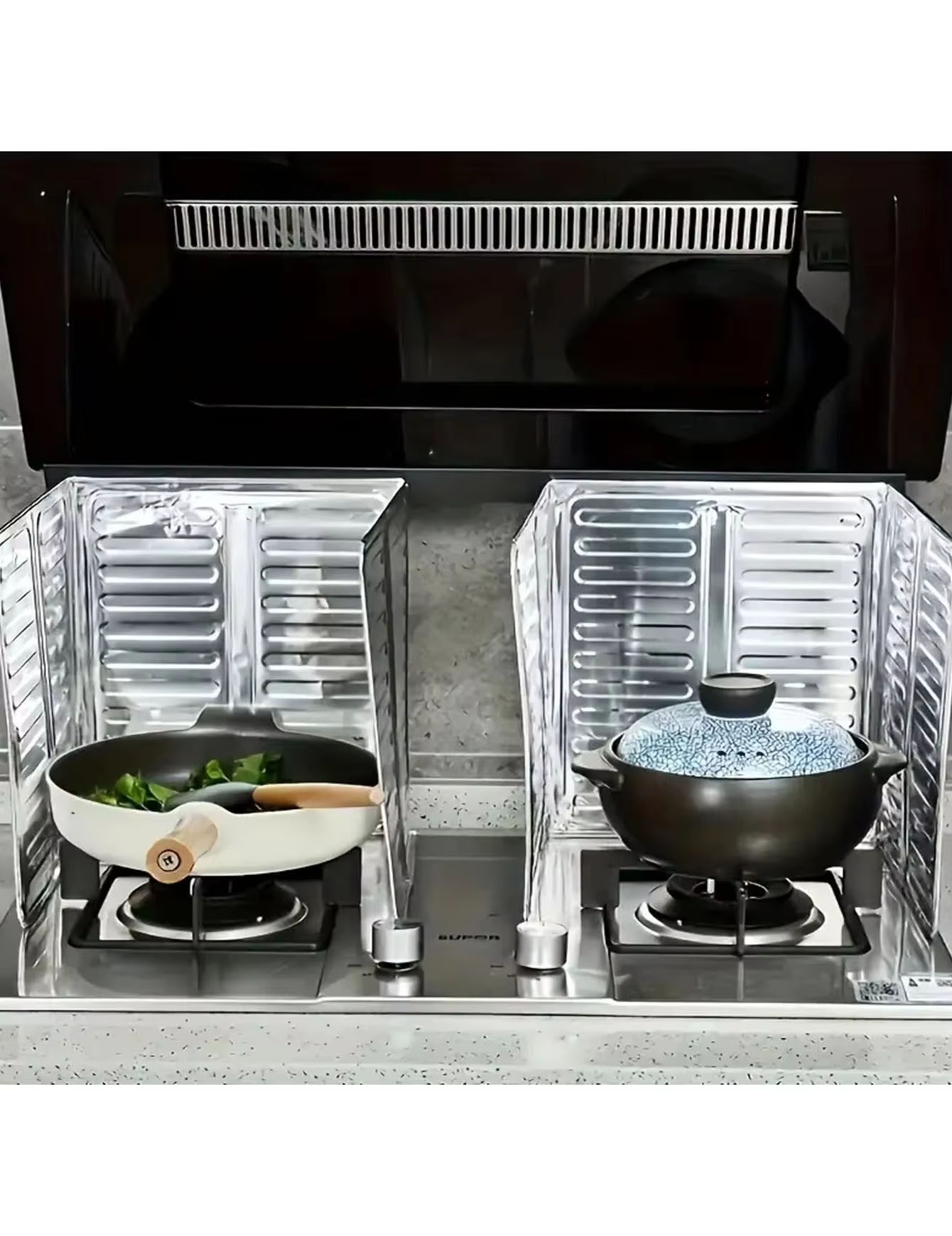 Commercial Kitchen Warmer - 3PCS Kitchen oil baffle, stove oil