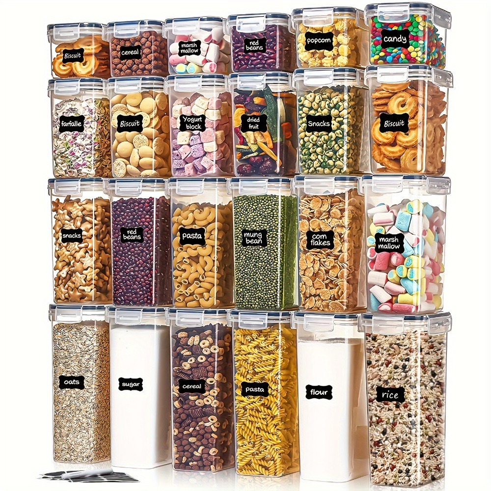 Commercial Kitchen Utensil Organizer - 24Pcs Food Storage Containers 12 Boxes