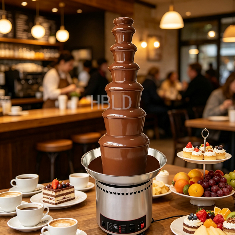 Chocolate Fountain Commercial - Mini Electrical Chocolate Fountain Machine 4