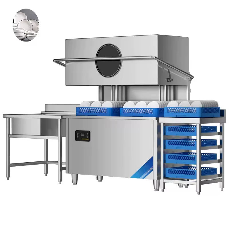 Commercial Kitchen Kitchen - Custom Fast Cycle Commercial Hood Dishwasher,