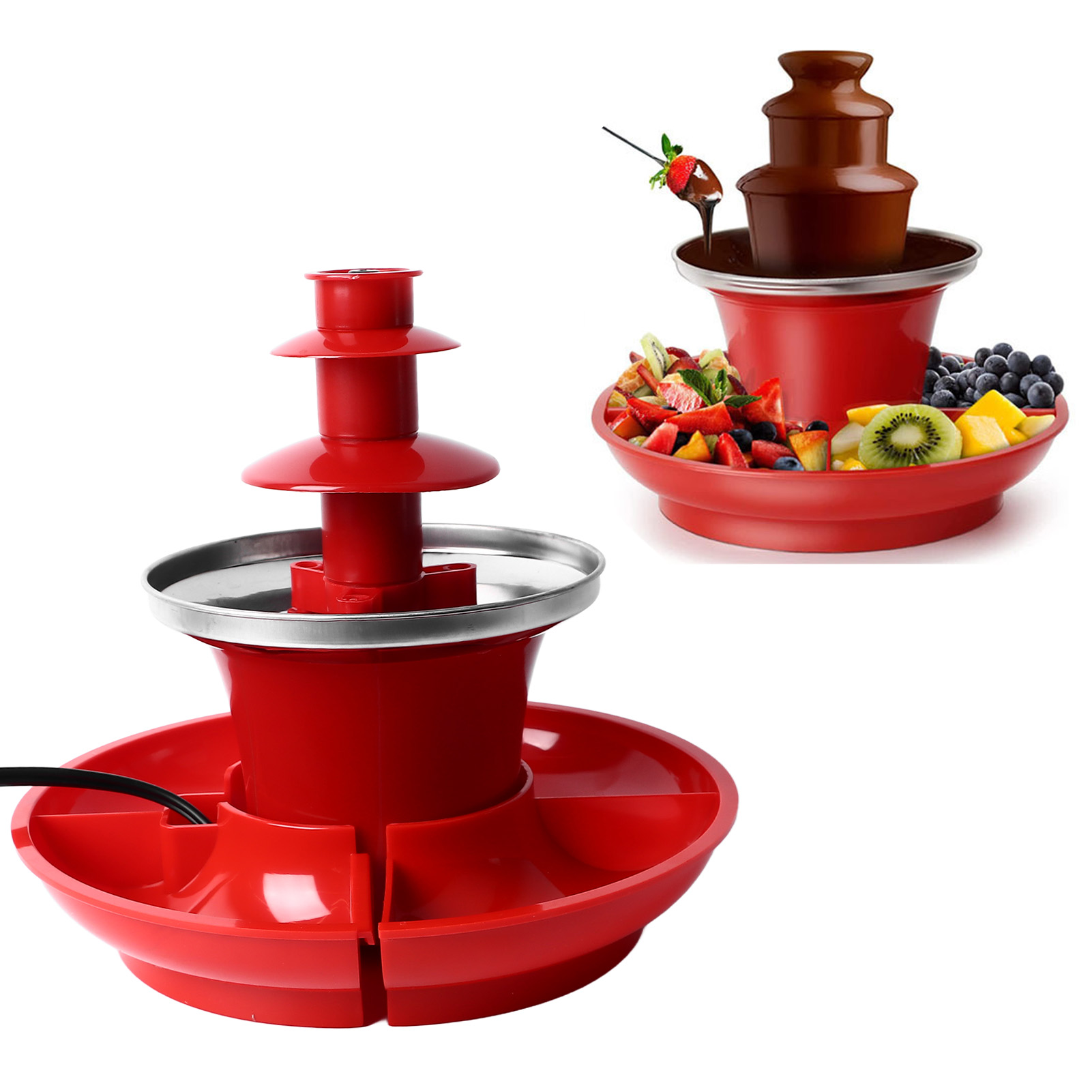 Chocolate Fountain Commercial - 3 Layer Chocolate Sauce Fountain Detachable
