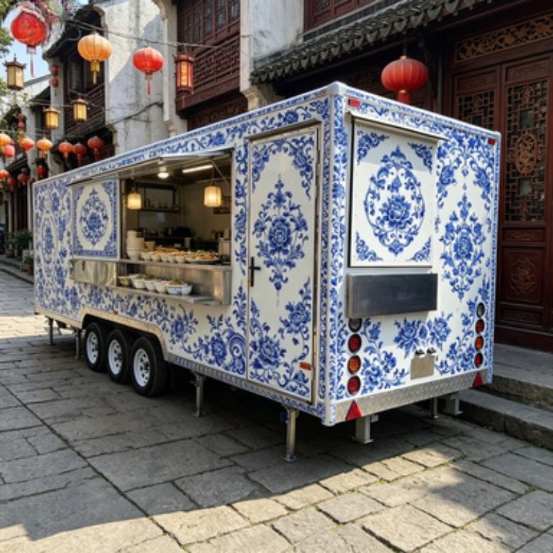 Commercial Kitchen Trailer - Hot Dog BBQ Mobile Kitchen Trailer