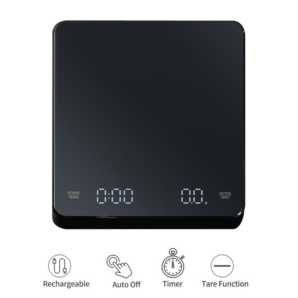 Commercial Kitchen Timer - Digital Coffee Scale with Timer LED