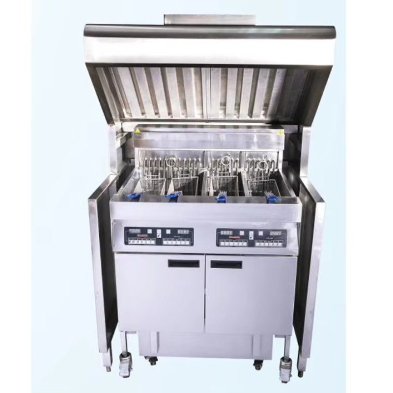 Commercial Kitchen Kitchen - Commercial Floor Type Hood Customized Stainless