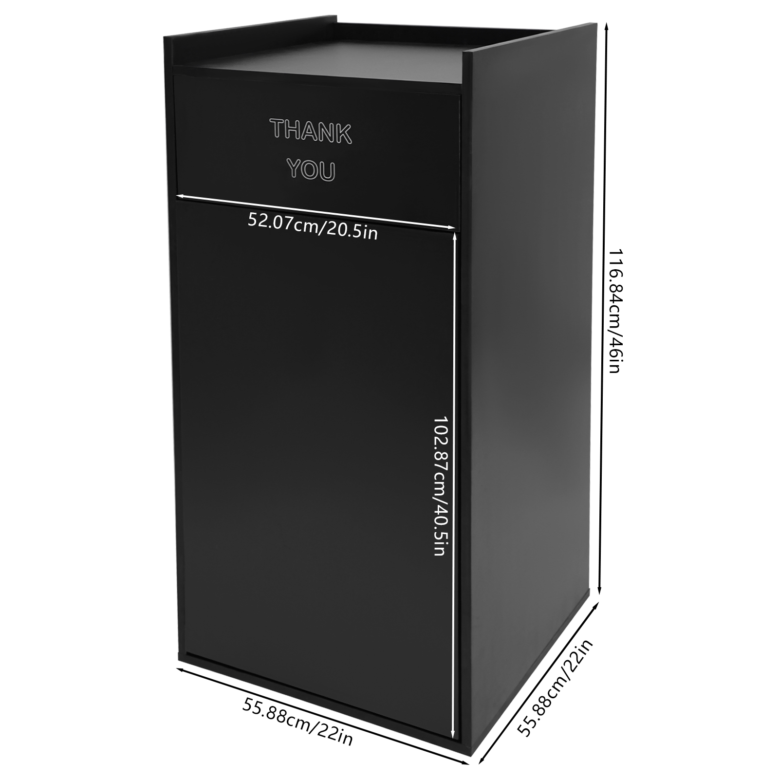 Commercial Kitchen Garbage Can - 40 Gallon Commercial Restaurant Trash Can