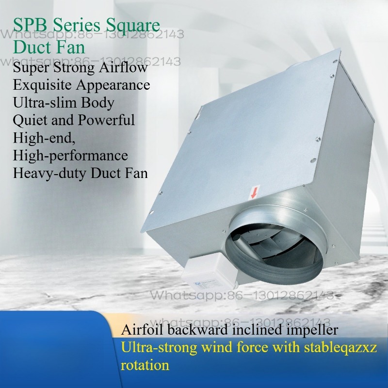 Commercial Kitchen Hood Exhaust Fans - Kitchen Supercharged Square Duct Fan Box