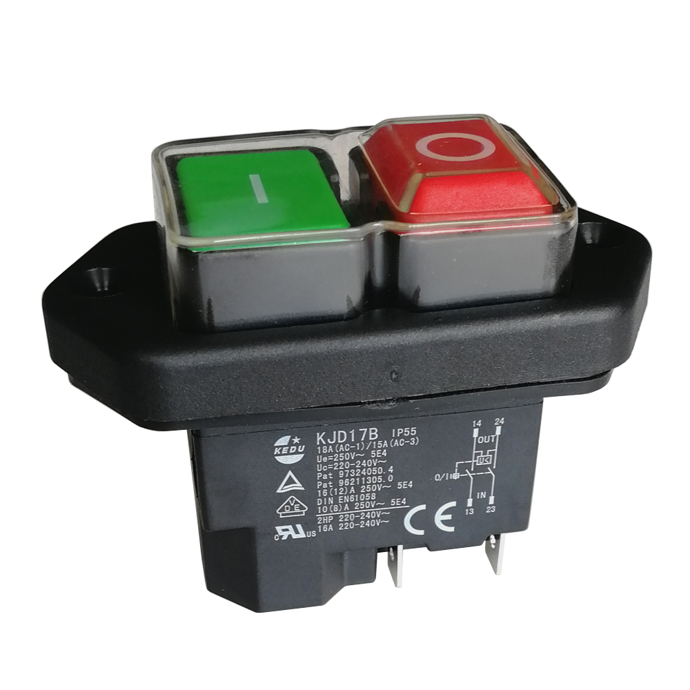 Meat Grinder Electric - KEDU KJD17B 4-Terminals Electromagnetic Pushbutton Switches