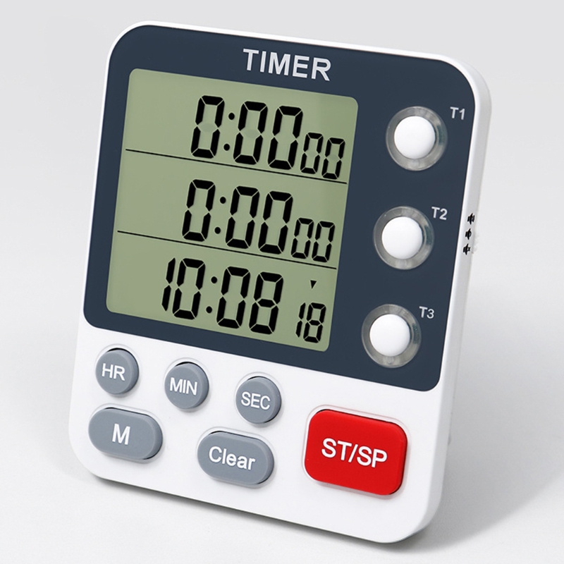 Commercial Kitchen Timer - Digital Dual Kitchen Timer 3 Channels