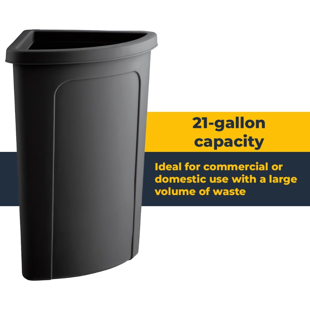 Large 21 Gallon Corner Kitchen - Commercial Kitchen Garbage Can recension och pris