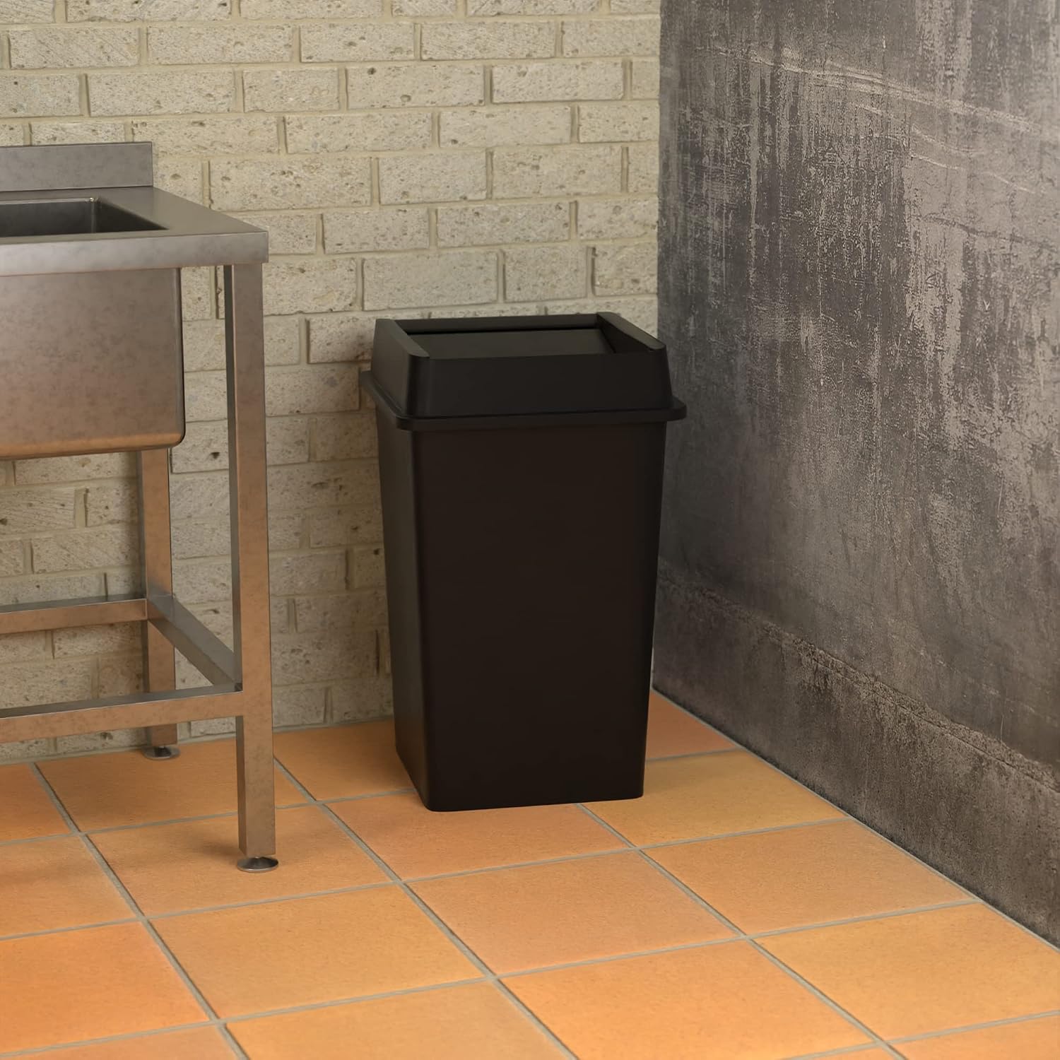 Commercial Heavy Duty Square T - Commercial Kitchen Garbage Can recension och pris