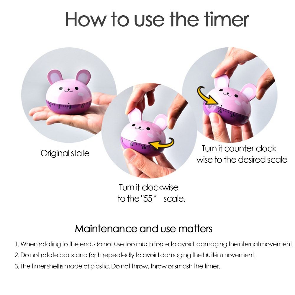 Animal Cute Mechanical Timer S - Commercial Kitchen Timer recension och pris