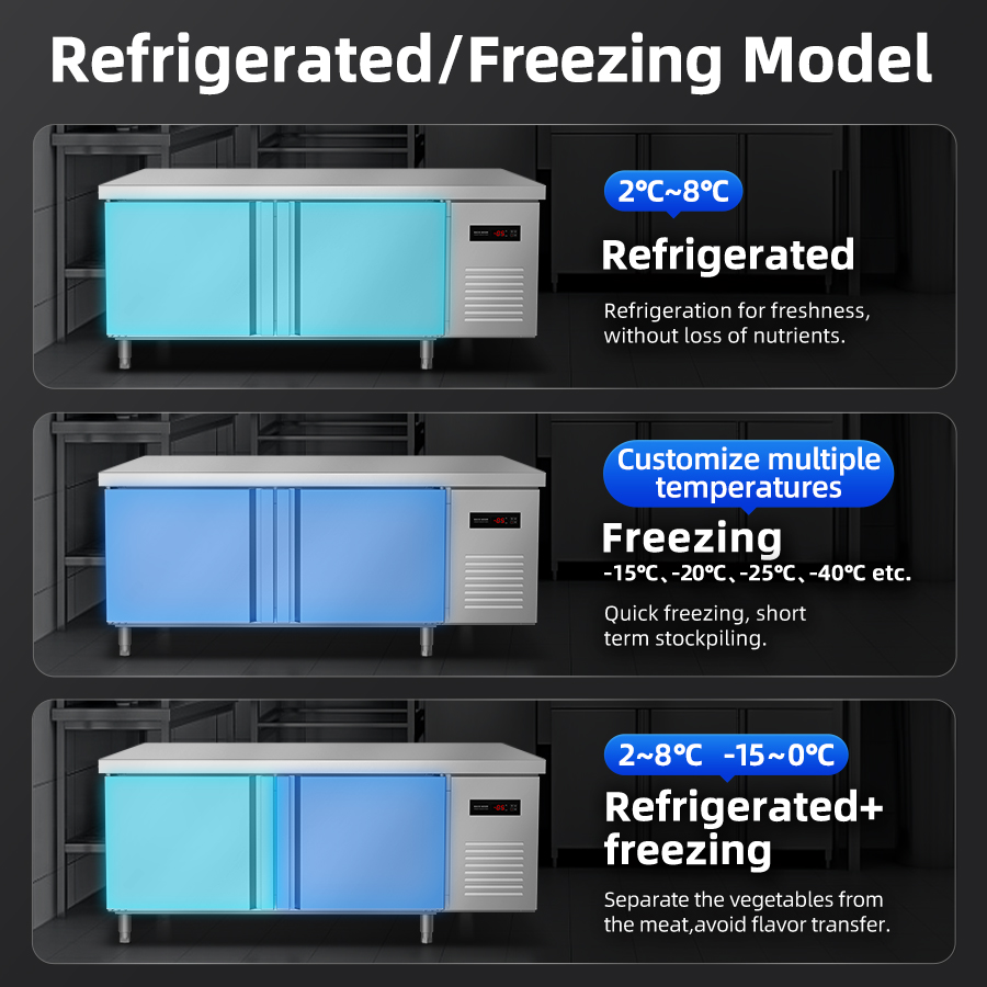 Refrigerator YINZHENG 1.5m Com - Commercial Kitchen Prep Table With Storage recension och pris