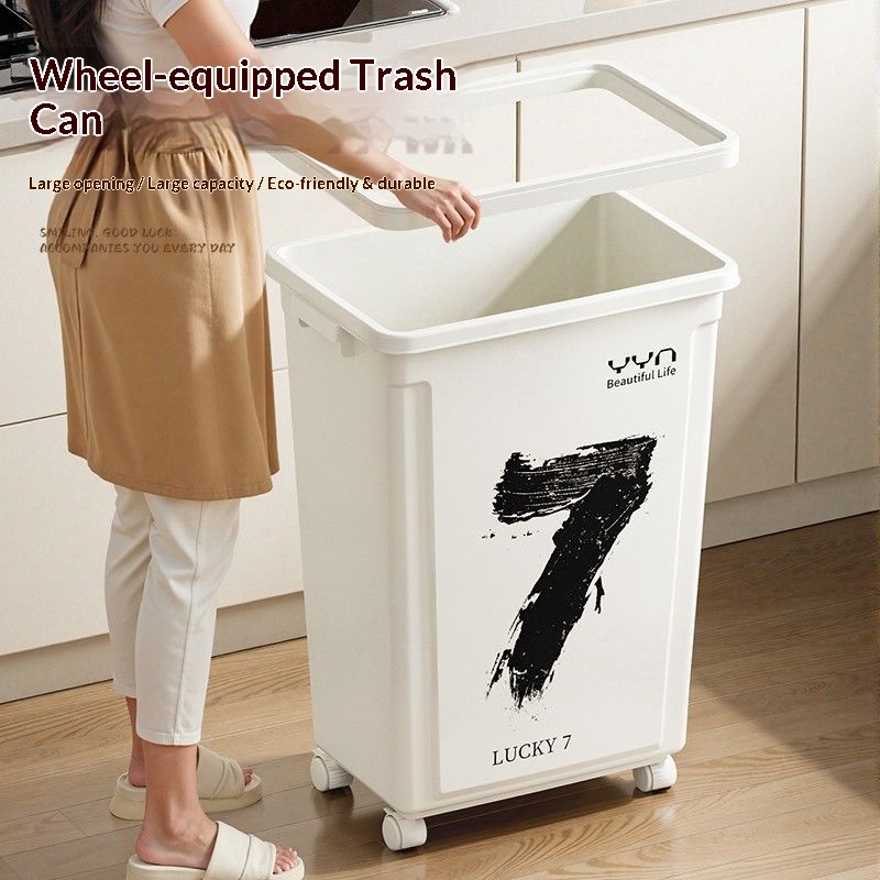 Large Capacity Wheeled Trash K - Commercial Kitchen Garbage Can recension och pris