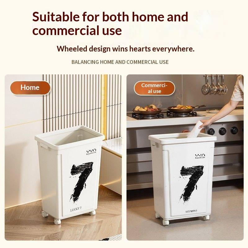 Large Capacity Wheeled Trash K - Commercial Kitchen Garbage Can recension och pris