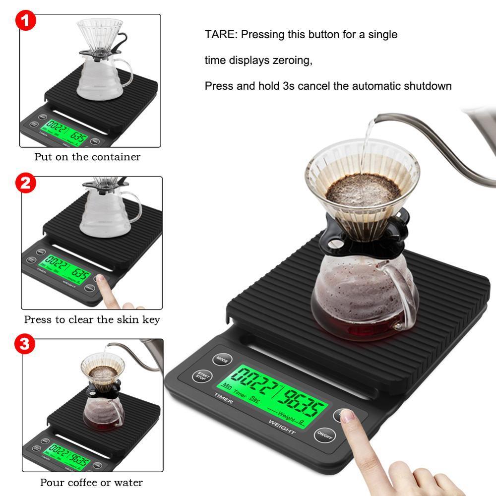 3kg/0.1g 5kg/0.1g Drip Coffee  - Commercial Kitchen Timer recension och pris