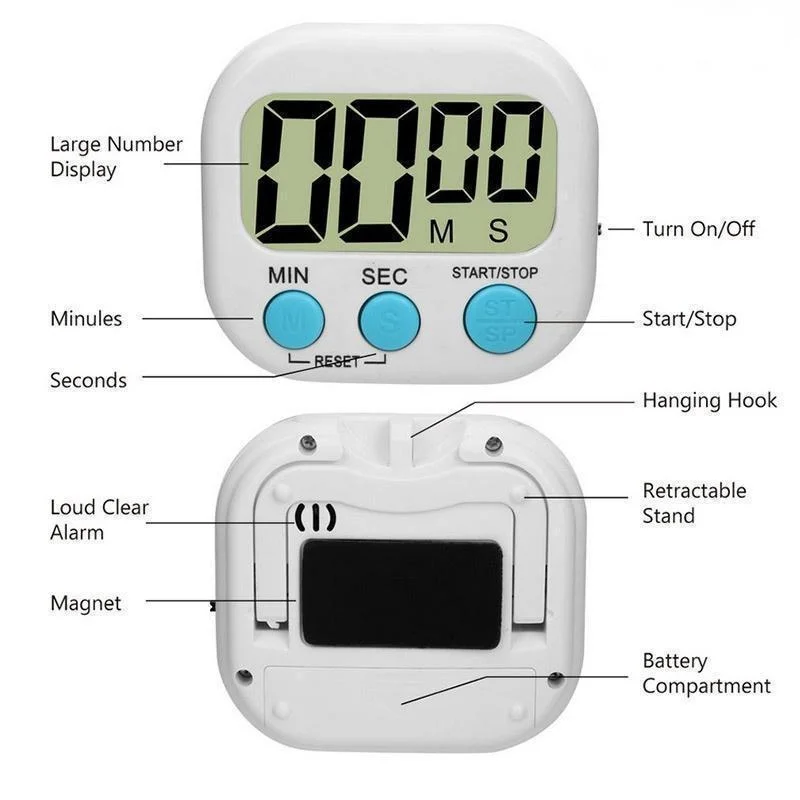 Mini Digital Kitchen Timer Big - Commercial Kitchen Timer recension och pris