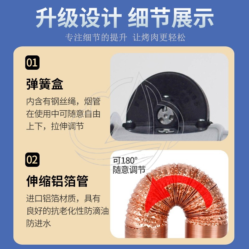Retractable Telescopic Exhaust - Commercial Kitchen Hood Exhaust Fans recension och pris