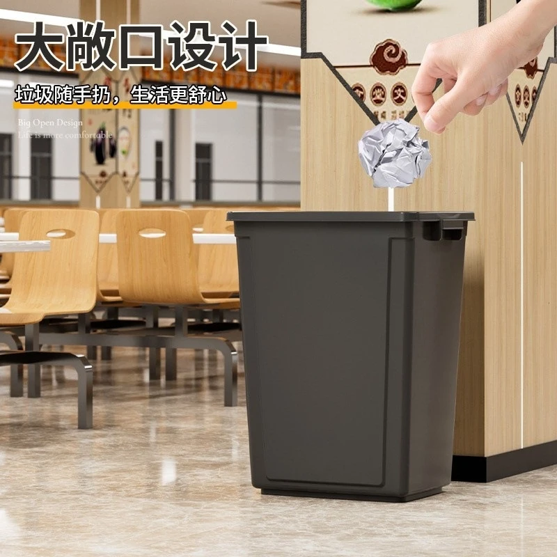 100L Large Open Top Trash Can  - Commercial Kitchen Garbage Can recension och pris