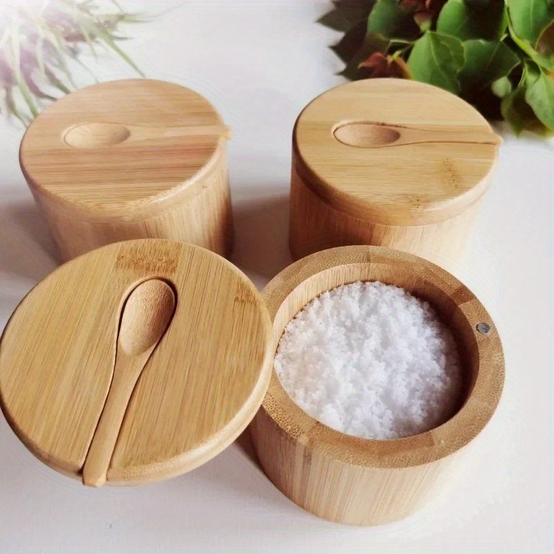 Bamboo Salt And Pepper Seasoni - Commercial Kitchen Utensil Organizer recension och pris