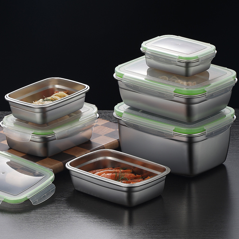 304 Stainless Steel Lunch Box  - Commercial Kitchen Utensil Organizer recension och pris