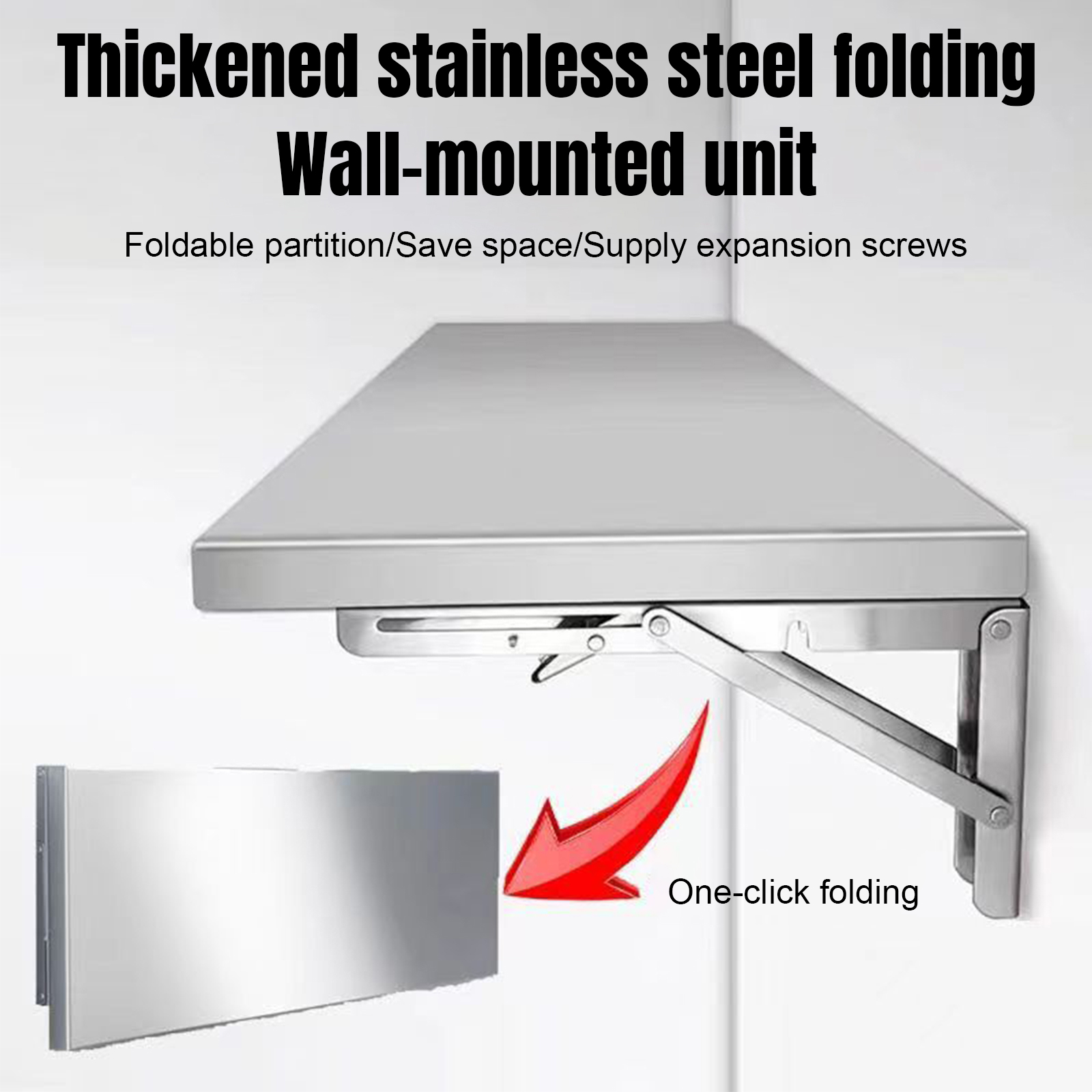 Stainless Steel Folding Storag - Commercial Kitchen Prep Table With Storage recension och pris