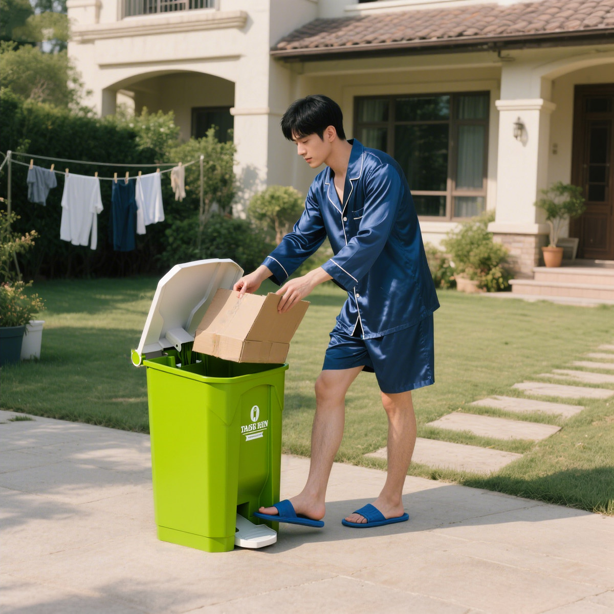 Large Outdoor Step Trash Can,  - Commercial Kitchen Garbage Can recension och pris