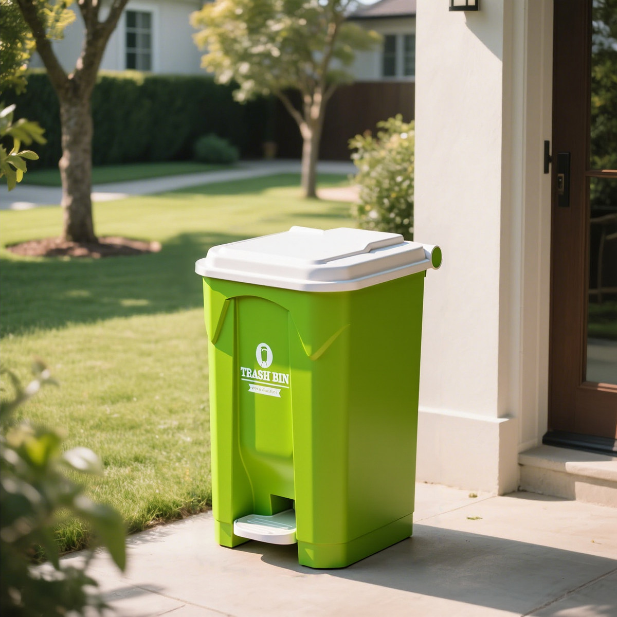 Large Outdoor Step Trash Can,  - Commercial Kitchen Garbage Can recension och pris
