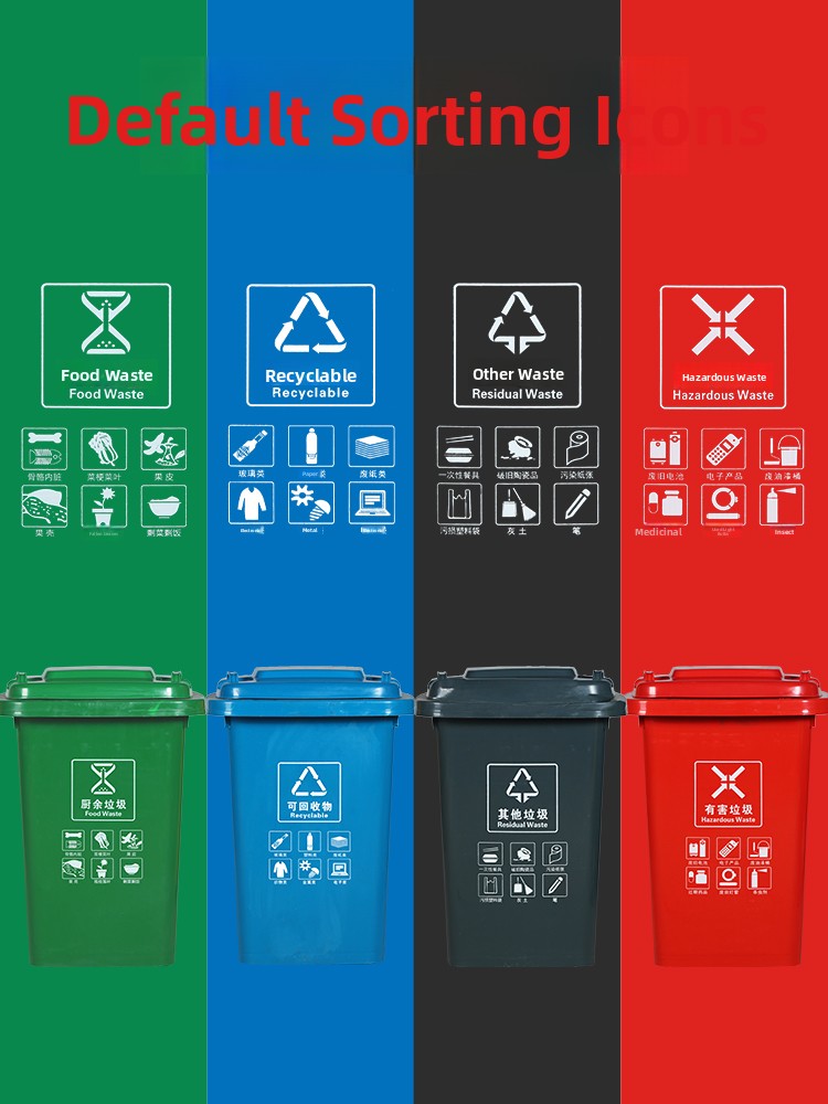 Large Capacity Wheelless Trash - Commercial Kitchen Garbage Can recension och pris