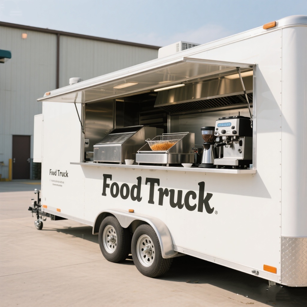 Mobile Food Truck With Full Ki - Commercial Kitchen Trailer recension och pris