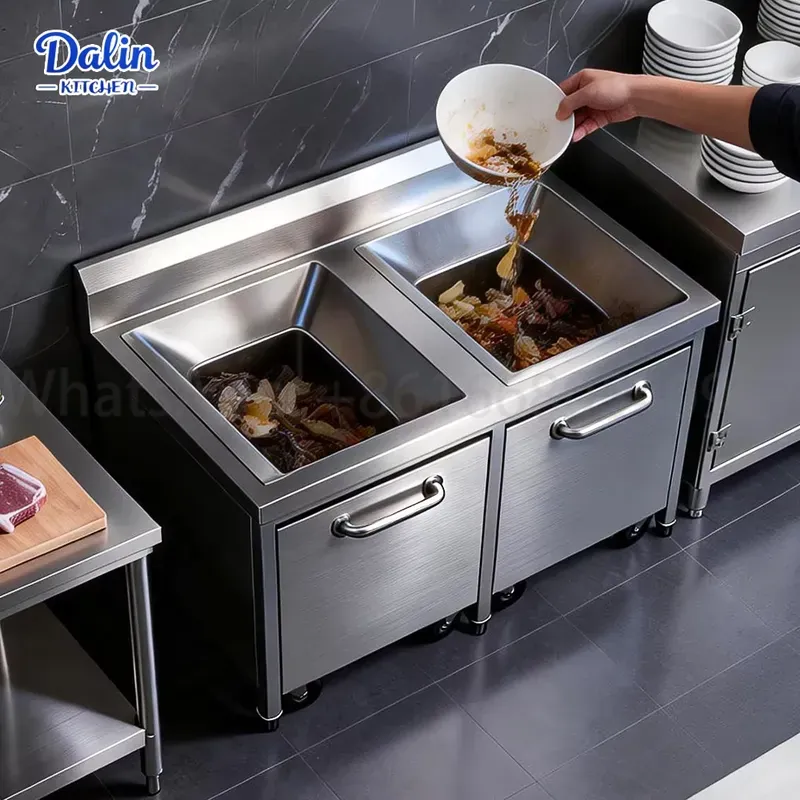 Commercial Stainless Steel 304 - Commercial Kitchen Garbage Can recension och pris