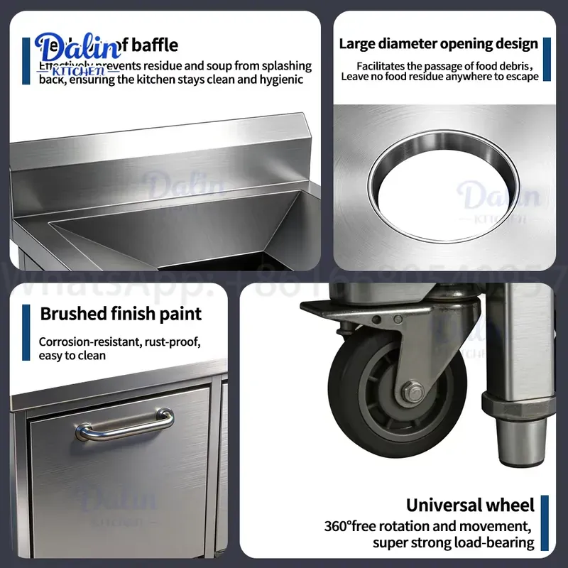 Commercial Stainless Steel 304 - Commercial Kitchen Garbage Can recension och pris
