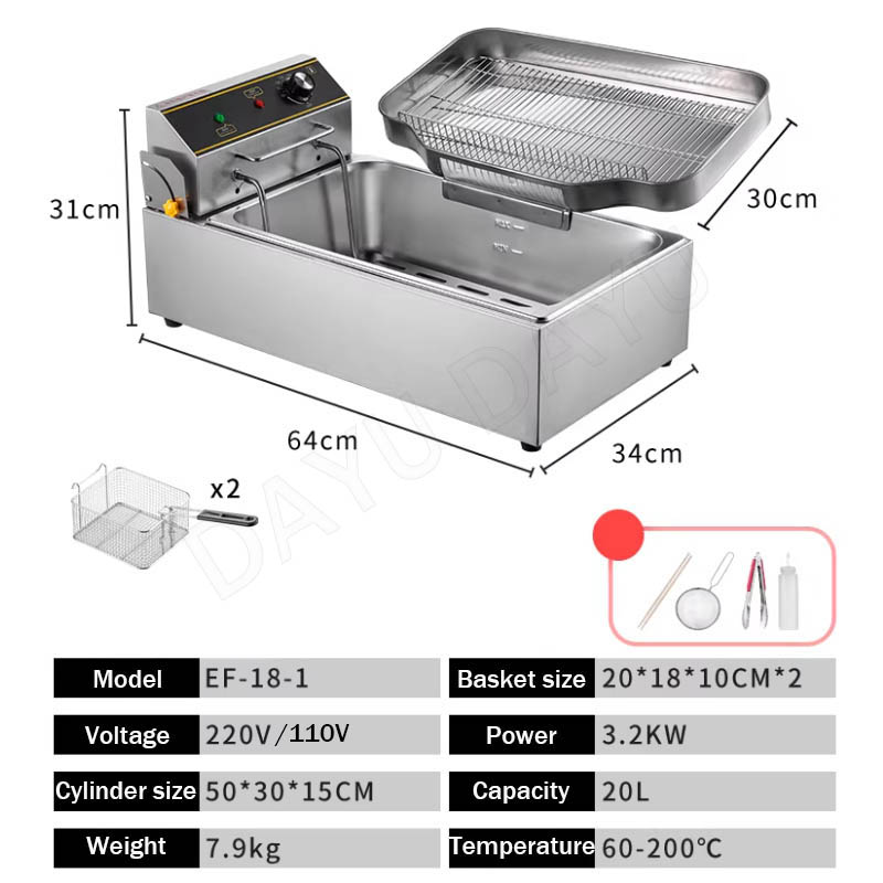 Fryer Commercial Electric Kitc - Commercial Kitchen Timer recension och pris